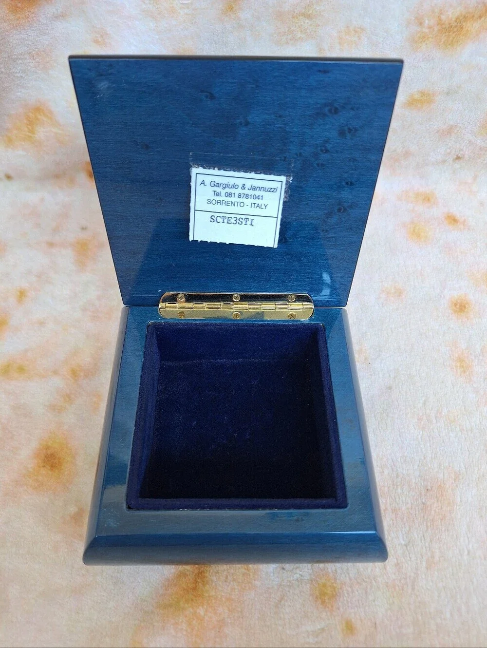 Vintage Italian Sorrento Inlaid Wood Jewelry Box A. Gargiulo & Jannuzzi Judaica